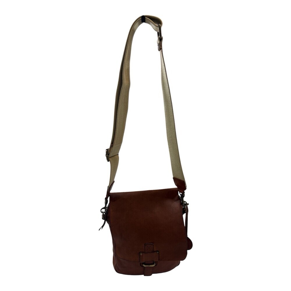 Harbour 2nd Anchor Soft Brown Leather Flap Boho Crossbody Bag